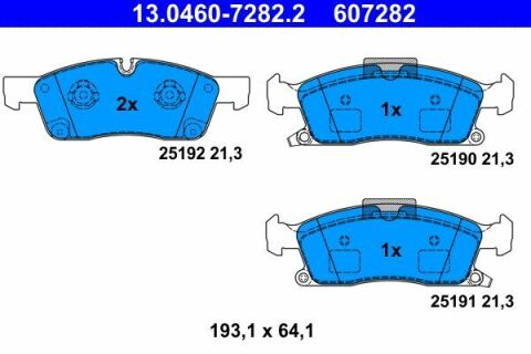 Колодки гальмівні (передні) MB M/GLE/GL/GLS-class (W166/X166) 11-19/Jeep Grand Cherokee 10-