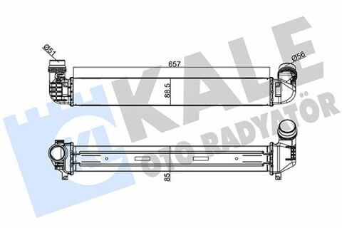 KALE RENAULT Интеркулер Fluence 1.5dCi/2.0 16V 10-