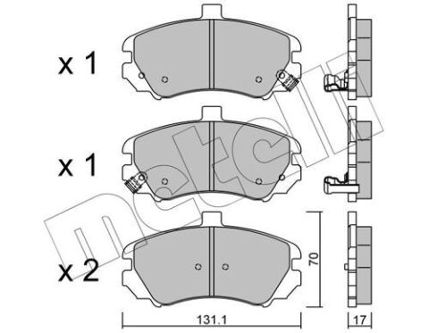 Колодки тормозные (передние) Hyundai Elantra 00-06