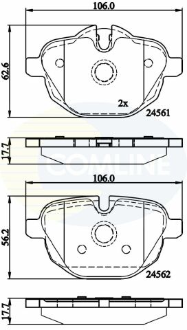 CBP06092 Comline - Тормозные колодки для дисков