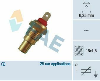 Датчик температури охолоджуючої рідини Toyota Corolla/Land Cruiser 1.8-3.0/4.2TD 87-03 (M16x1.5)