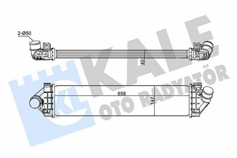 KALE FORD Intercooler C-Max, Focus II, Kuga II 1.8/2.0TDCi 04-