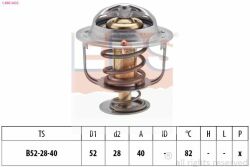 EPS MAZDA Термостат Mazda 2,3,6,323,626,CX-5,CX-7 (без прокладки)