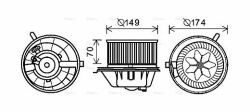 Вентилятор салону caddy 04-, golf 04-, passat, skoda octavia Вентилятор салону caddy 04-, golf 04-, passat, skoda octavia
