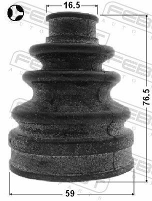 Пыльник шруса внутреннего 59x76.5x16.5 RAV 4 06-