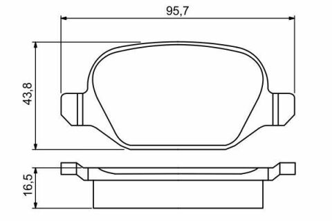 BOSCH Гальмівні колодки задн. FIAT Linea, ALFA 147/156