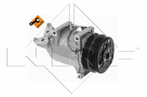 Компрессор кондиционера Ford Focus II/Kuga I/Volvo C30/C70/S40/V50 1.4-2.5 04-13