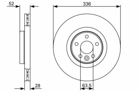 Диск тормозной передний VOLVO S60-18