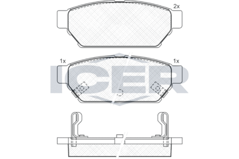Колодки тормозные (задние) Mitsubishi Carisma/Colt/Lancer 91-06