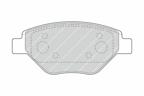 Комплект тормозных колодок из 4 шт. дисков