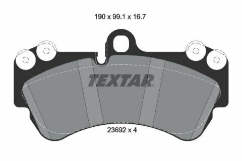 Колодки тормозные (передние) Porsche Cayenne/VW Touareg 02-10 (Brembo) (190x99,1x16.7)