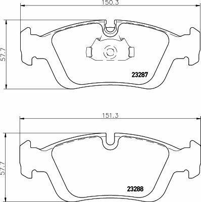 Гальмівні колодки передні BMW 3 (E36/E46) 90-09 (ATE)