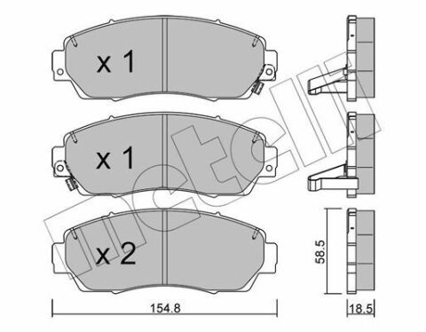 Колодки тормозные (передние) Honda CR-V IV/Crosstour 12-