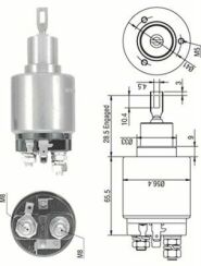 Втягивающее реле стартера AUDI 2,0-4,2: 80/100/A4/6/8 VW Passat 1,6/1,8 [940113050270]