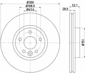 Гальмівний диск передні й  Mondeo/Mondeo/S-Max 07-14 (PRO)