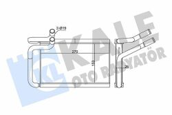 KALE HYUNDAI Радіатор опалення H-1 08-