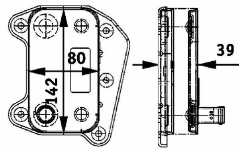 Радиатор масляный MB Sprinter/Vito OM611/646 (теплообменник)