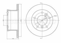Тормозной диск задн. G Series/W461/W463/LT/W901 (89-21) Тормозной диск задн. G Series/W461/W463/LT/W901 (89-21)