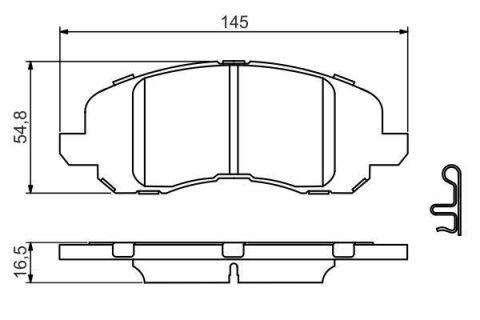 Колодки передні гальмівні Caliber, AvengerJEEP Compas,Patriot DODGE