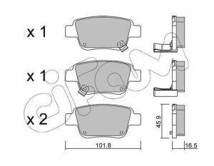 Гальмівні колодки зад. Toyota Avensis 00-08 (Bosch)