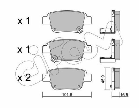 Гальмівні колодки зад. Toyota Avensis 00-08 (Bosch)