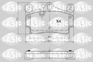 Комплект гальмівних накладок, дискове гальмо