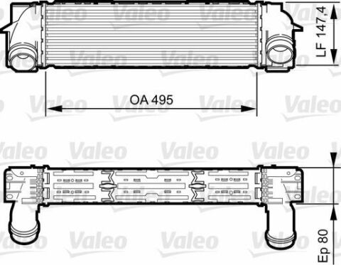 Радиатор интеркулера BMW X3/X4 2.0d/2.0i 10-18