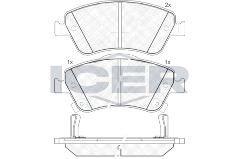 Колодки гальмівні (передні) Toyota Auris 06-12/Corolla 06-14