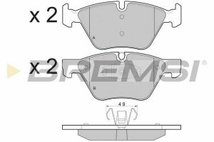 Гальмівні колодки пер. BMW 1 (E81/E87) 06-12 (ATE)