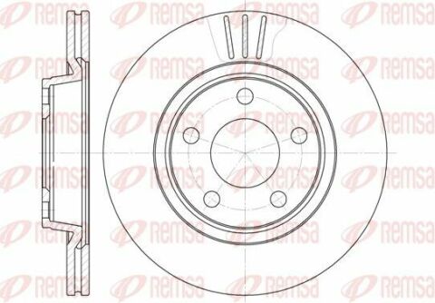 VW Диск тормозной передн. Passat, Audi A4 1.6 97-