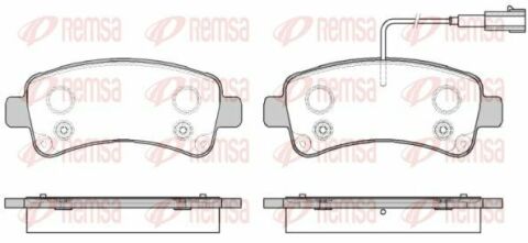 Колодки гальмівні задні jumper 2.0 bluehdi 15-19, fiat ducato 150 multijet 2,3 d 11-, peugeot boxer 3.0 hdi 175 11-