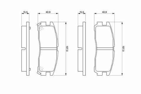 Колодки тормозные (задние) Mitsubishi Lancer V-VII 94-13/Galant VII 92-96/Space Wagon 98-04