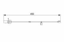 Датчик гальмівної колодки передній AUDI A5 14-