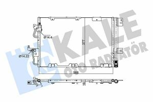 Радиатор кондиционера OPEL Astra H,Zafira B