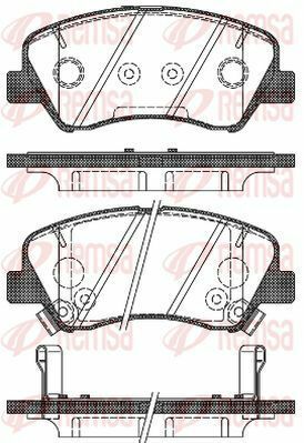 Комплект гальмівних накладок, дискове гальмо