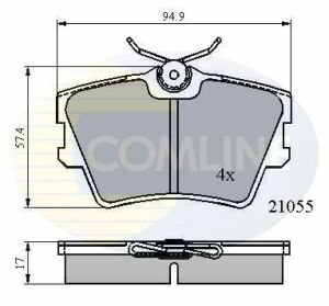 CBP0272 Comline - Тормозные колодки для дисков