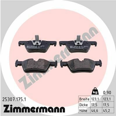 Колодки гальмівні (задні) BMW 3 (F30/F31/F34)/4 (F36) 11- (Bosch)