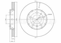 Диск гальмівний передній Audi, Seat, Skoda Fabia, Octavia, Roomster, Golf IV, Polo VW