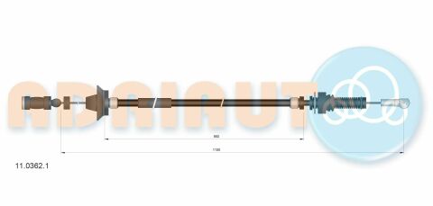 Трос газу Ducato 2,5D/TD 94- FIAT Трос газу Ducato 2,5D/TD 94- FIAT