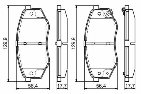 Колодки гальмівні (передні) Hyundai ix20/Kia Soul II 10-