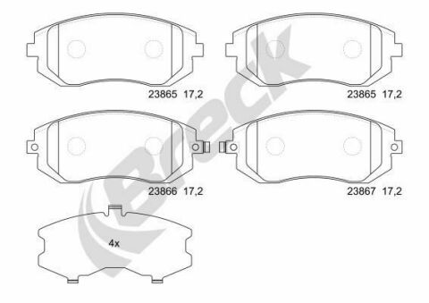 Колодки гальмівні (передні) Subaru Forester/Legacy 02-09