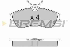 Тормозные колодки пер. Citroen C2/C3 02- (TRW) (128,7x56,1x19)