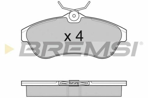 Тормозные колодки пер. Citroen C2/C3 02- (TRW) (128,7x56,1x19)