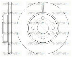 Гальмівний диск пер. Vios/Prius/Aqua/Yaris/iQ/Vitz 05-