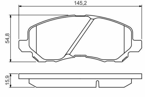 Колодки гальмівні (передні) Citroen C4/Peugeot 4008 12-/Mitsubishi Lancer/Outlander 03-/Jeep/Dodge