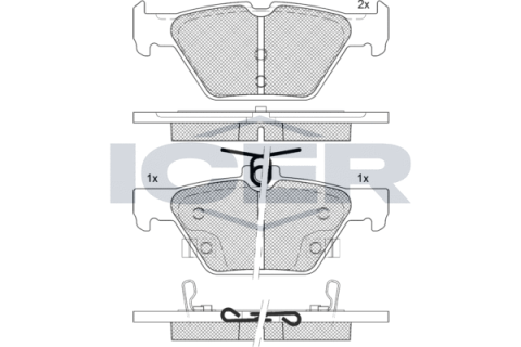 Тормозные колодки (задние) Subaru Impreza 16-/Outback 15-/Legacy 09-14/Forester 18-