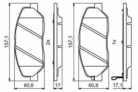 Колодки гальмівні (передні) Hyundai Santa Fe II/III/Genesis 06-/Kia Sorento/Ssangyong Korando 09-