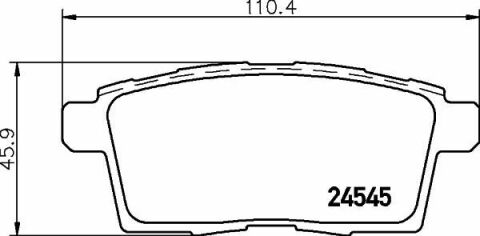 Тормозные колодки зад. Mazda CX-7/CX-9 07-