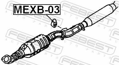 Подушка кріплення глушника Lancer 00-09