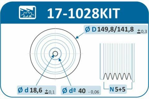 Шкив коленвала + шкив генератора BMW 5 (E39) 520d 00-03